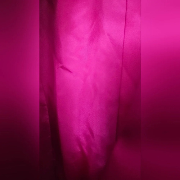 Vintage FARINAE Collections Satin Fushia Blazer. Size medium. - Picture 6 of 9
